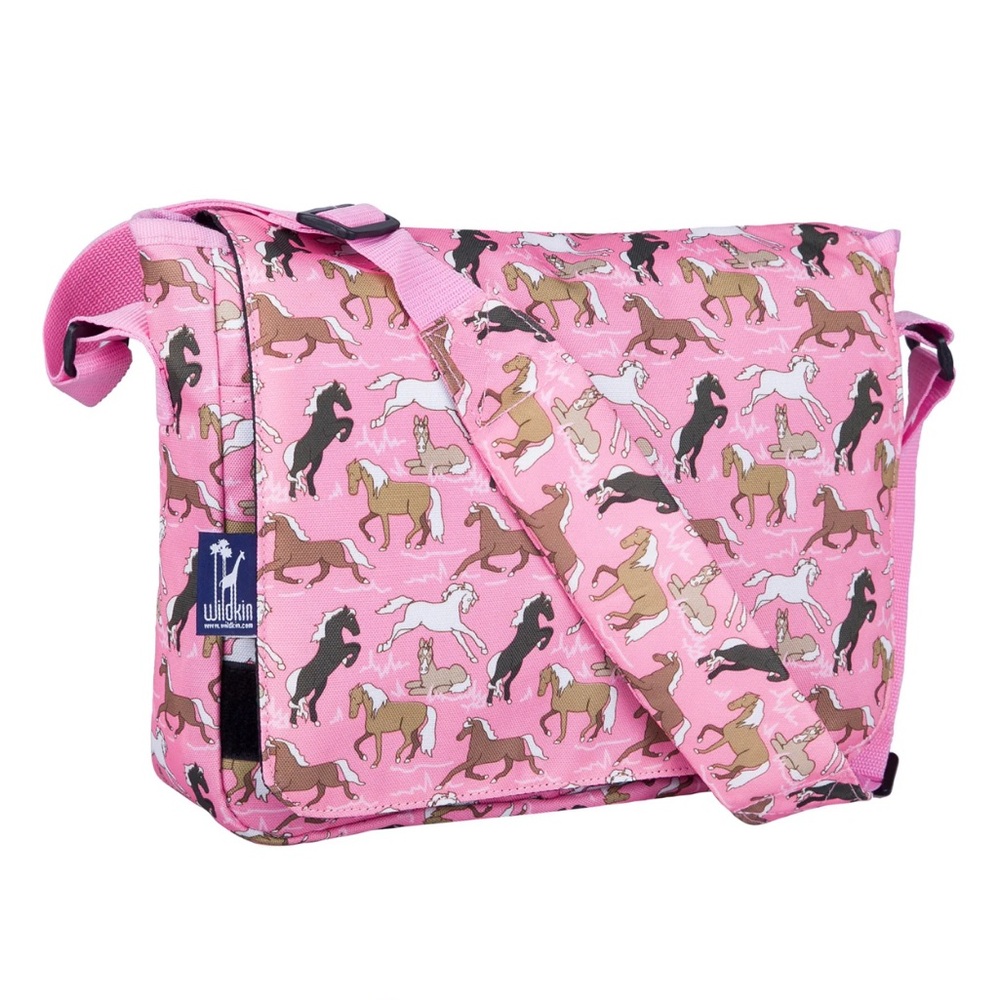 Wildkin girls horse messenger bag